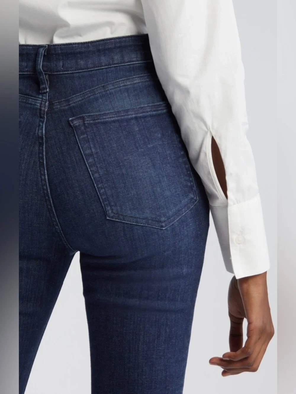 FRAME LE CROP MINI BOOT NAPLES FRAYED DESIGNER JEANS SZ 28 - Picture 5 of 16